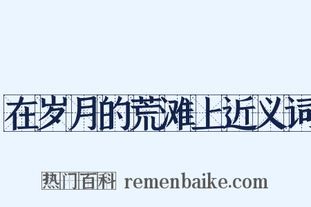 在岁月的荒滩上近义词是什么意思的图片